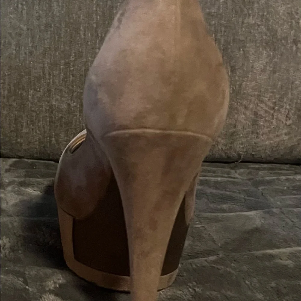 Casadei Tan Platform Heels - Picture 11 of 15